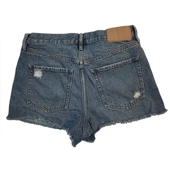 PacSun High Rise Relaxed Denim Shorts Size 27 Distressed Cutoff Jean Shorts - Picture 8 of 8